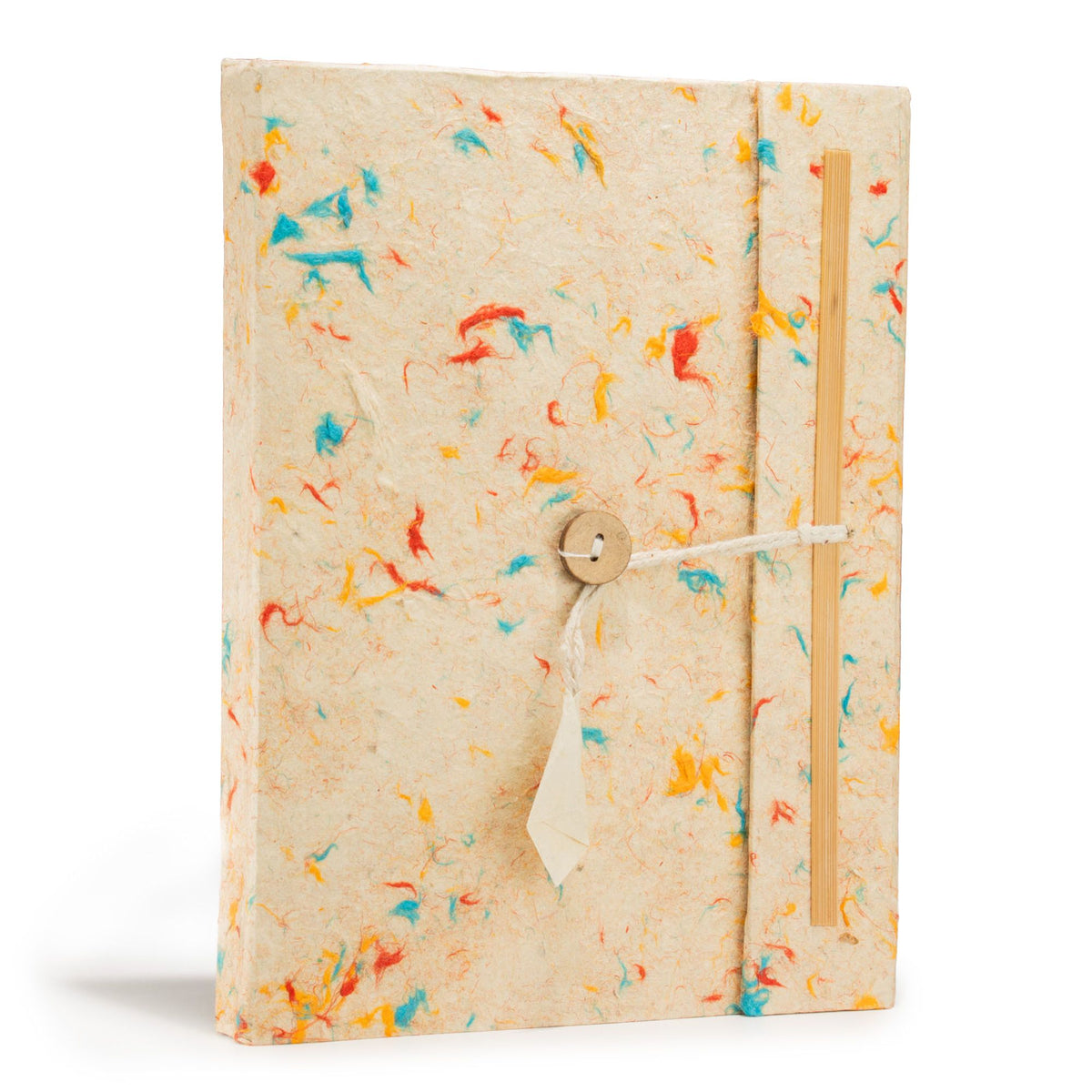 Lokta Mixed Cotton Fleck Notebook – Large, Bookmark – view 3