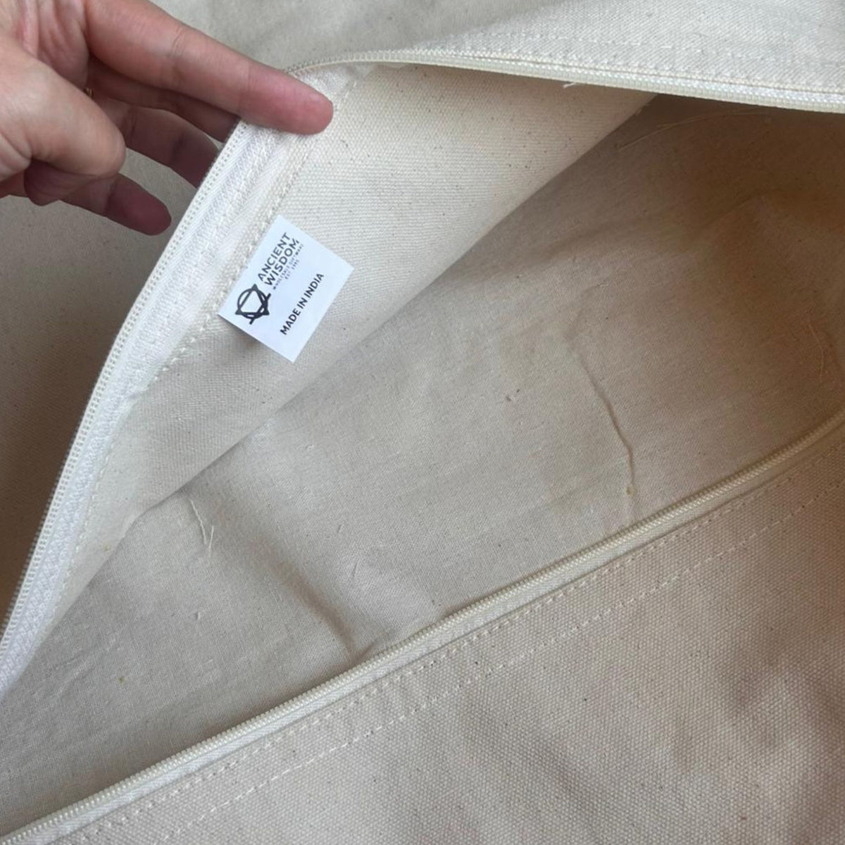 Soft Stone Cushion Cover, Beige, 45x45cm – view 5