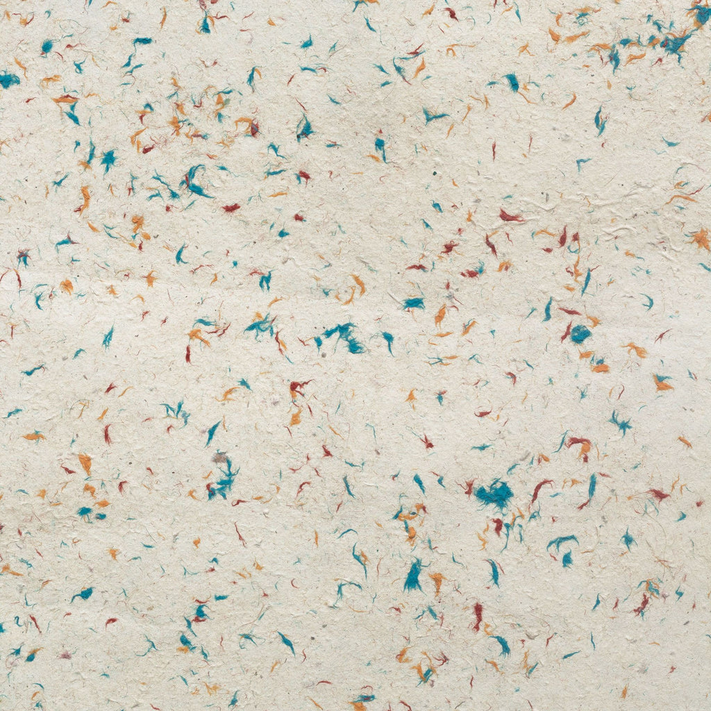 Lokta Wrapping Paper 51x76cm, Mixed Floral, Pack of 5