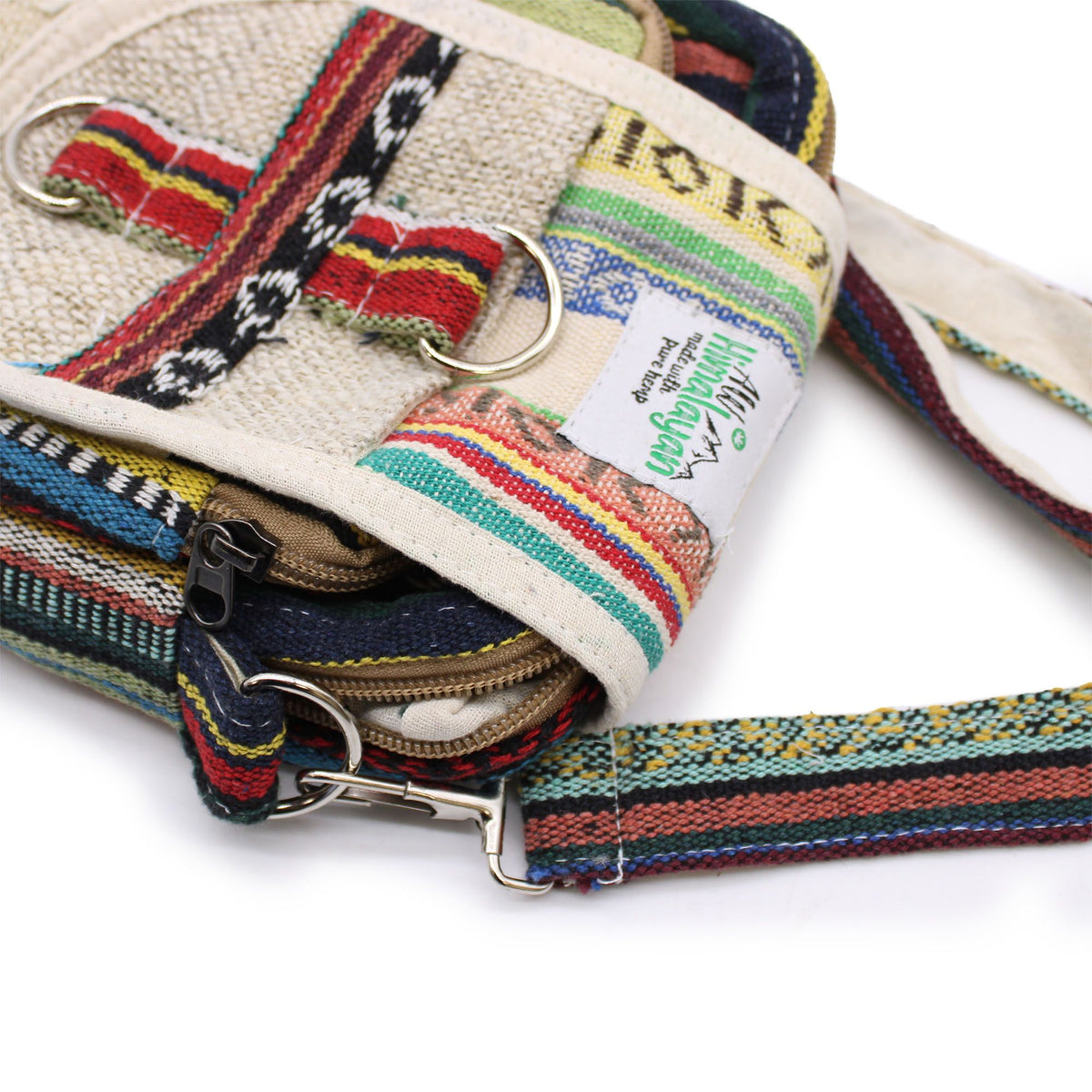 Body-Cross Natural Hemp & Jhari Travel Bag – view 10