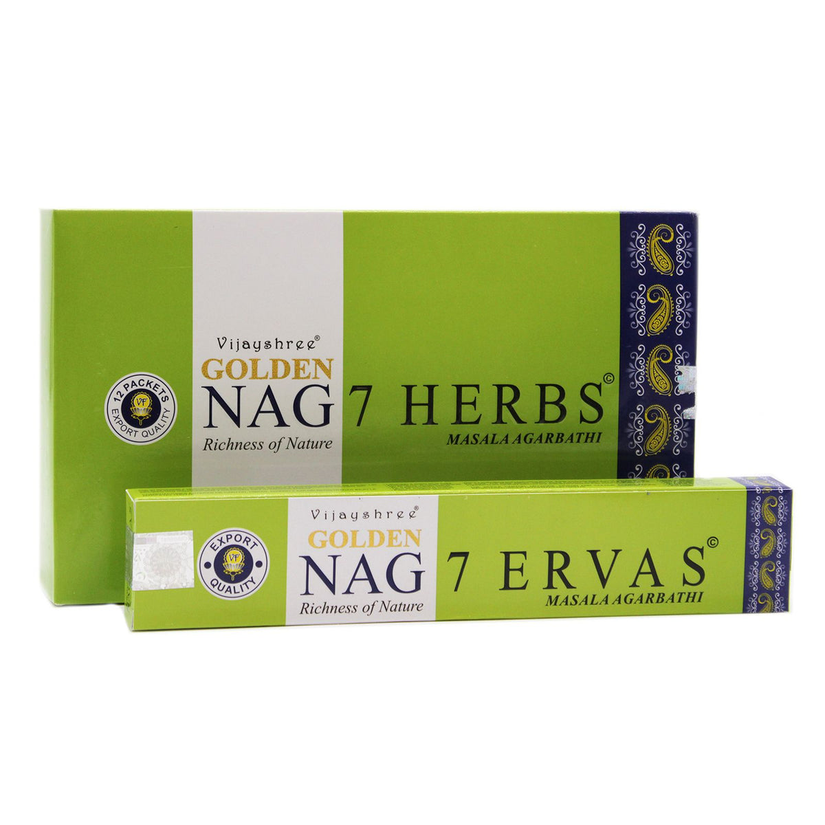 Golden Nag Seven Herbs Incense Sticks 15g Pack