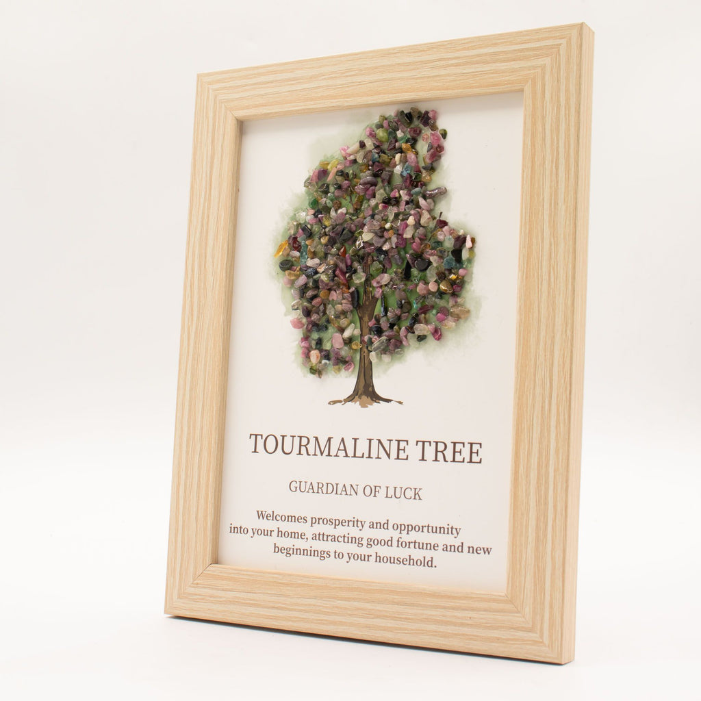 Gemstone Tree of Life Picture 20x14.7cm - Tourmaline – view 3