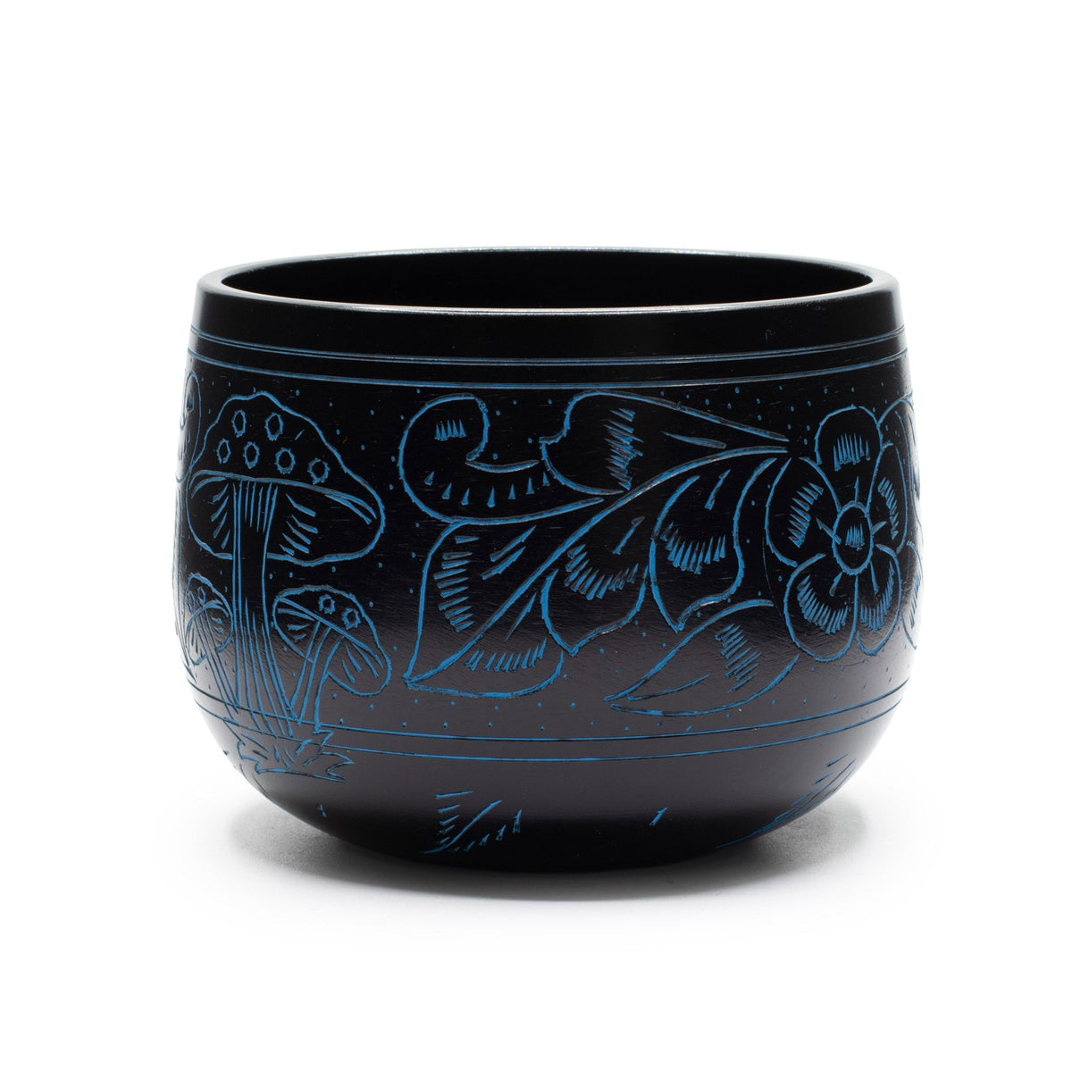 Cauldron Singing Bowl - Magic Mushroom - Blue (15cm) – view 6