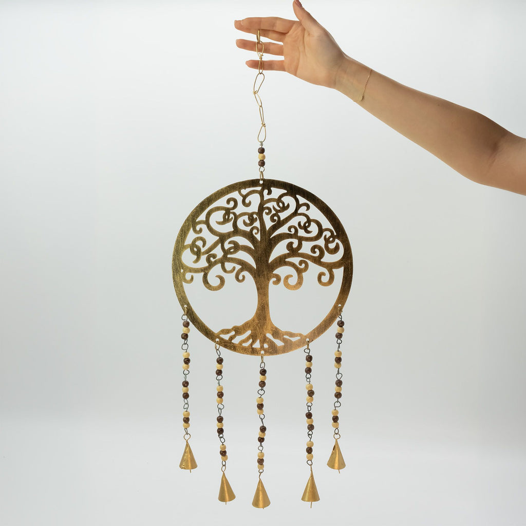 Large Tree of Life Bell Wind Chime, 25cm – view 10