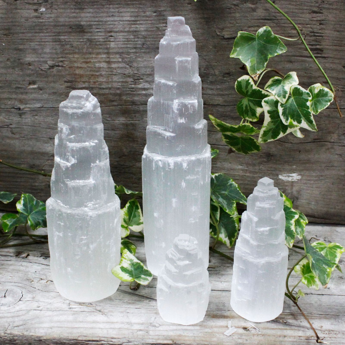 Natural Selenite Tower - 5 cm – view 5