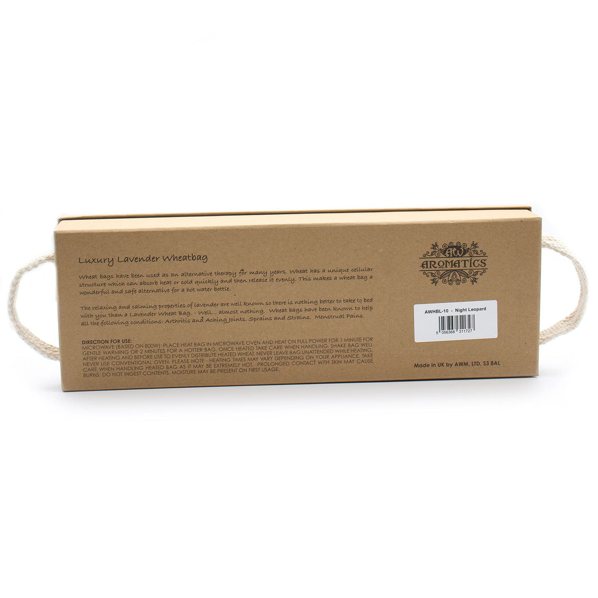 Lavender Wheat Bag Gift Box - Night Leopard Print