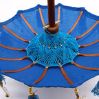 Bali Home Decor Parasol - Blue Cotton - 40 cm