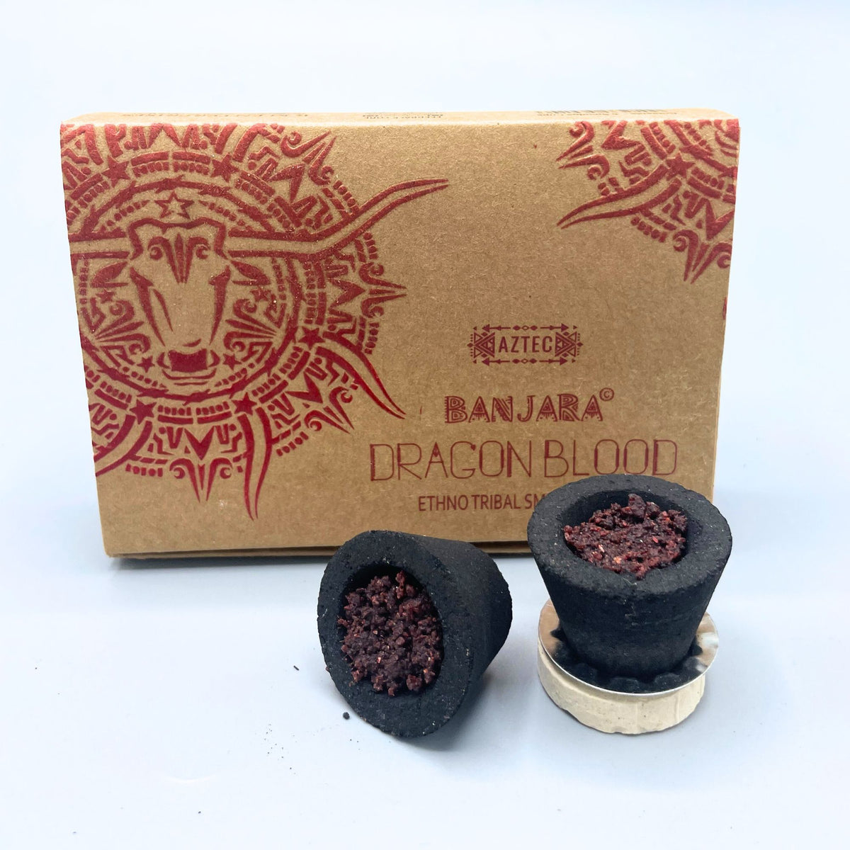 Banjara Resin Cups - Dragon's Blood, Set of 6