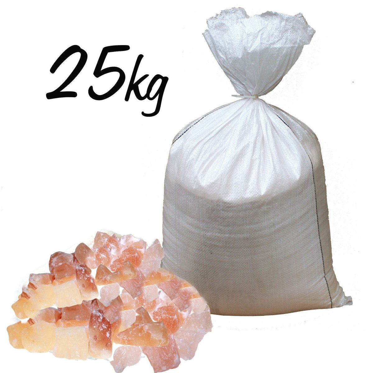 Pink Himalayan Bath Salt, Chunks - 25kg Sack