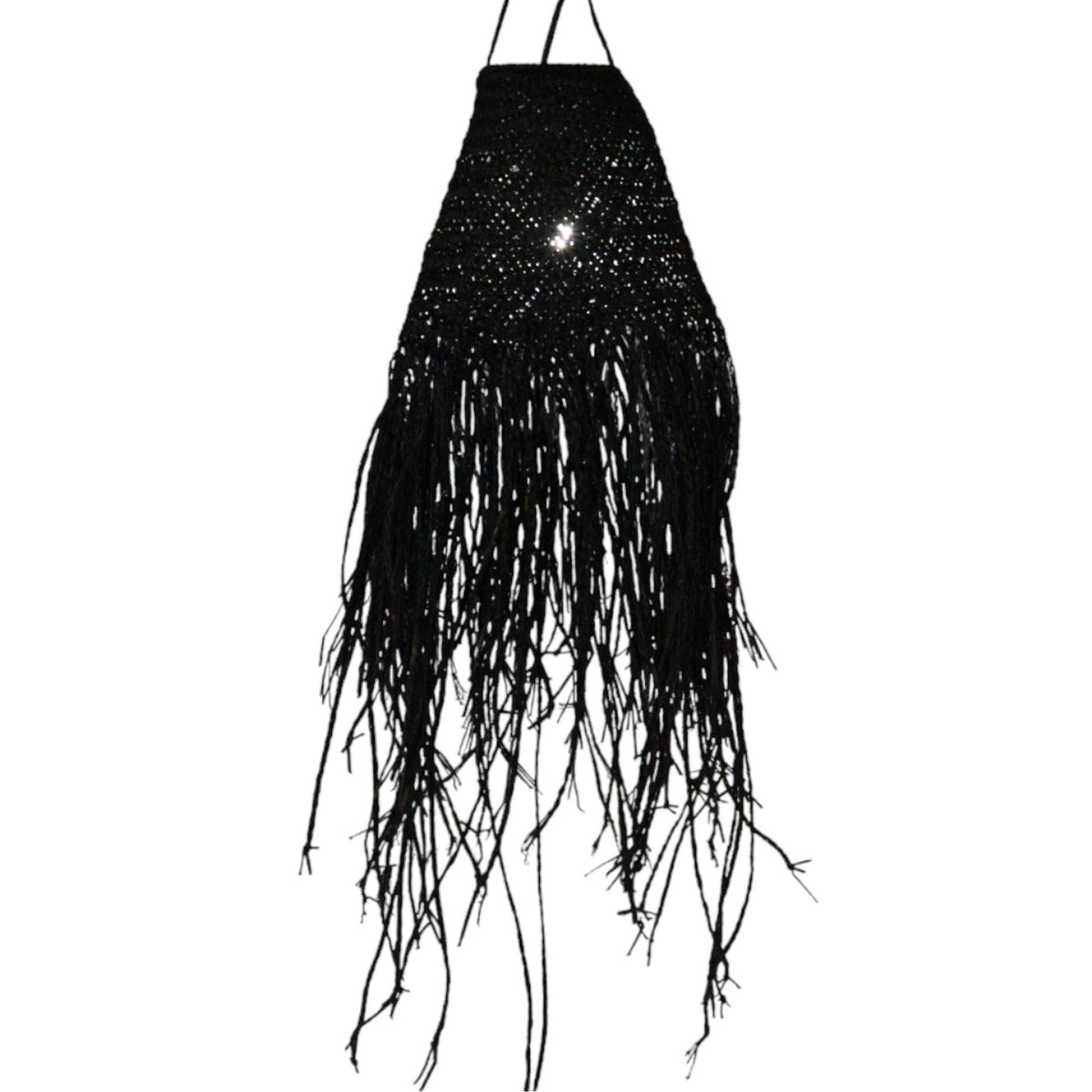 Black Braided Suspension Lamp Shade - 20x15cm – view 2