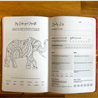 Midnight Blue Wellness Journal, Silver Zodiac, 120 Pages – view 3