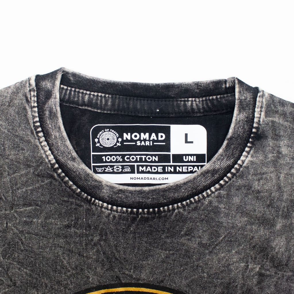 Nomad Sari Stonewashed T-Shirt - Rebel - Charcoal - Large – view 3