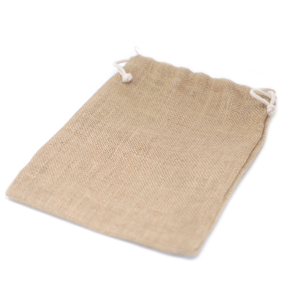 Medium Jute Drawstring Sack 24x30cm – view 3