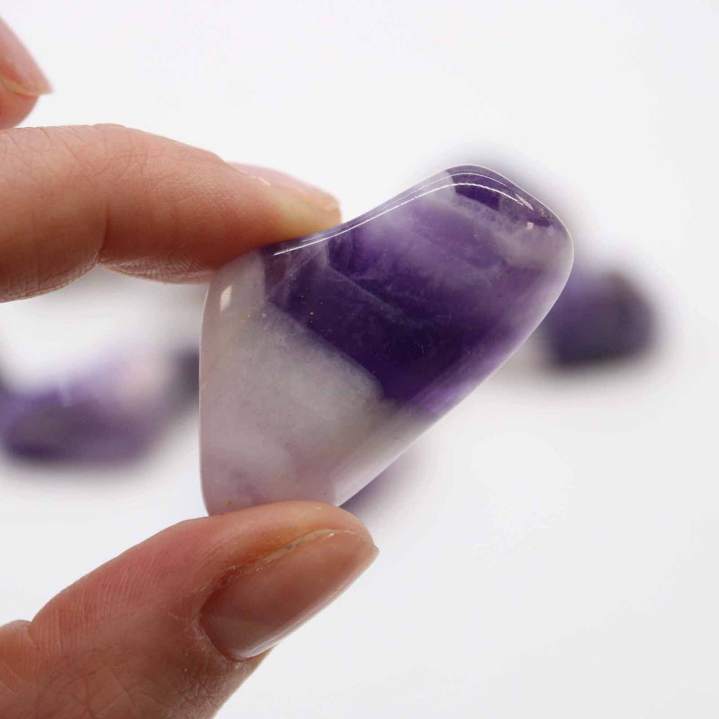 Pack of 24 Medium Tumble Stones - Banded Amethyst – view 7