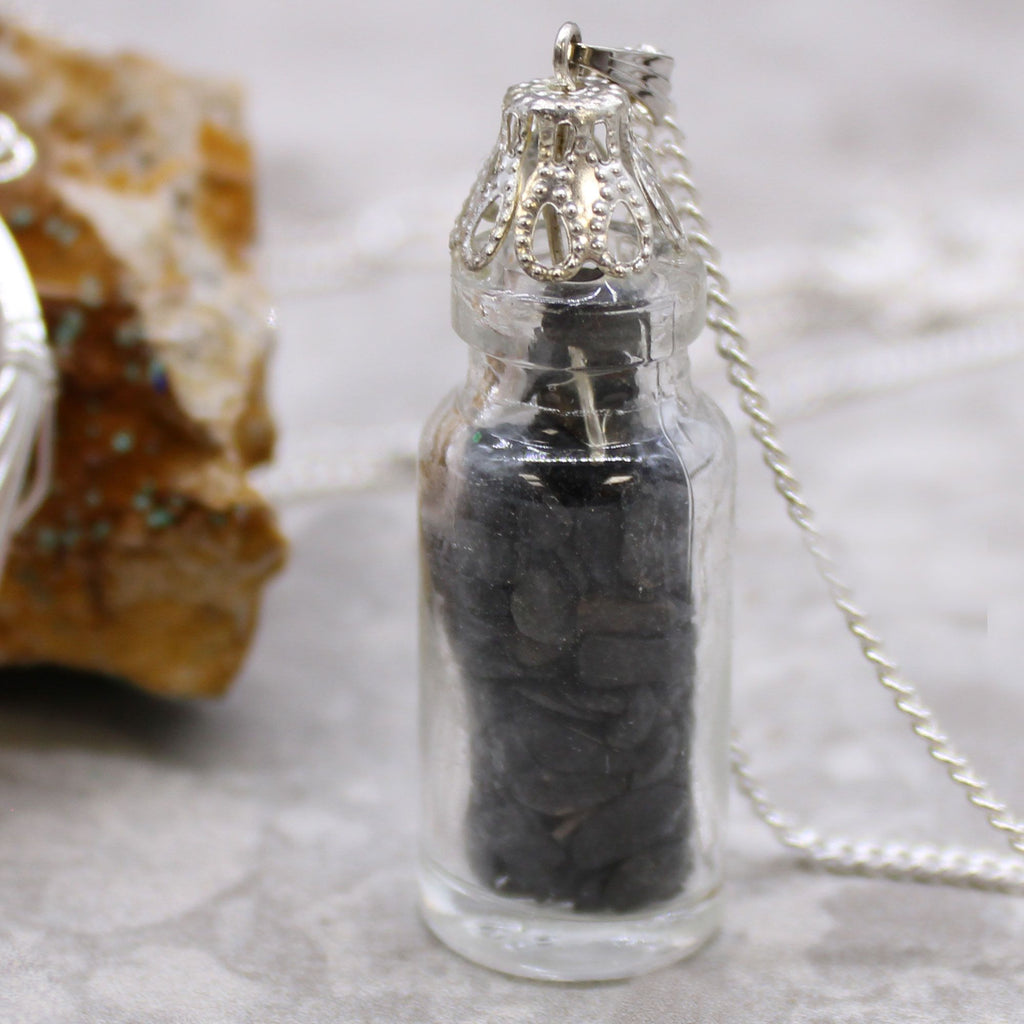 Bottled Gemstones Necklace - Black Onyx – view 2