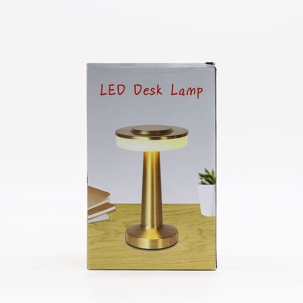 Touch Lamp, Tall Bronze and Gold Stem, USB-C Rechargeable – view 4