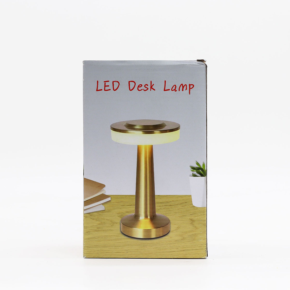 Touch Lamp, Tall Bronze and Gold Stem, USB-C Rechargeable – view 4