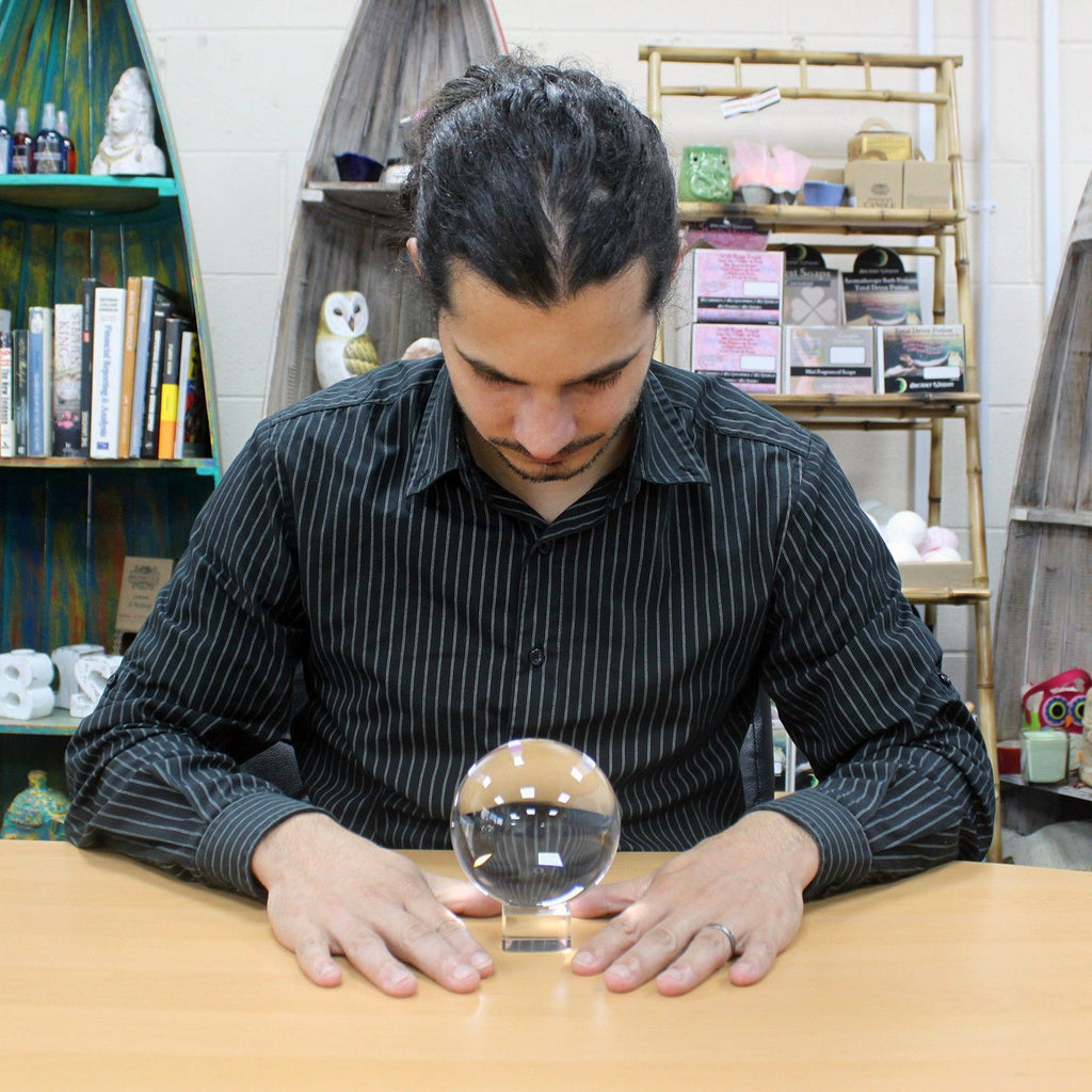 Crystal Ball on Stand 100mm – view 3