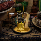 Ceramic Palo Santo & Smudge Holder, Mandala, Sand & Grey – view 4