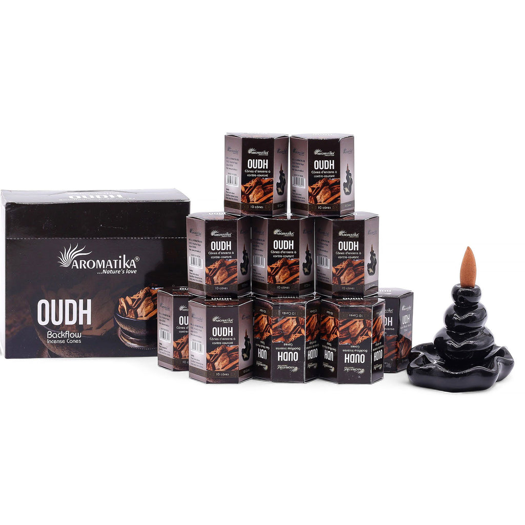 Aromatika Oudh Backflow Incense Cones Pack of 10 – view 6