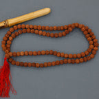 108 Bead Rudraksha Mala Necklace - Brown – view 5