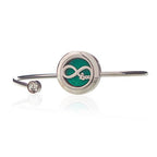 Infinite Love Aromatherapy Diffuser Crystal Bracelet Stainless Steel