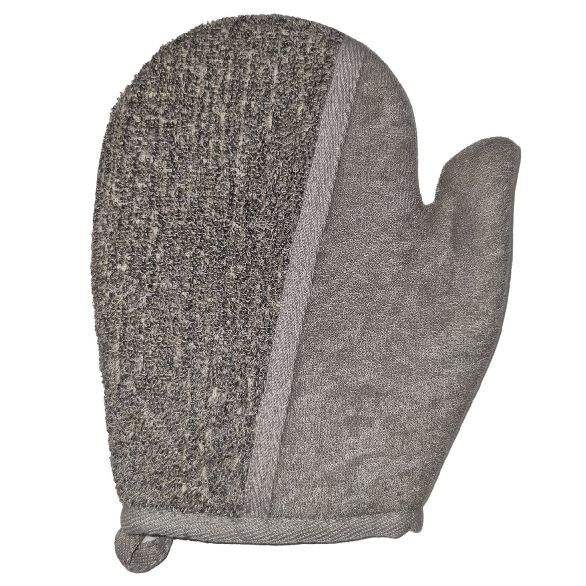 Bamboo & Linen Bath Glove - Charcoal – view 2