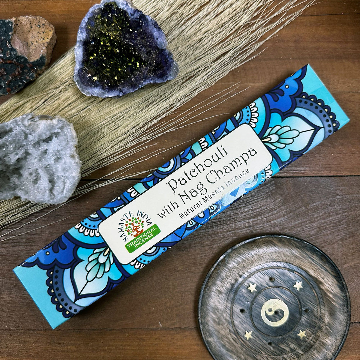 Namaste Mandala Masala Incense - Patchouli with Nag Champa – view 3