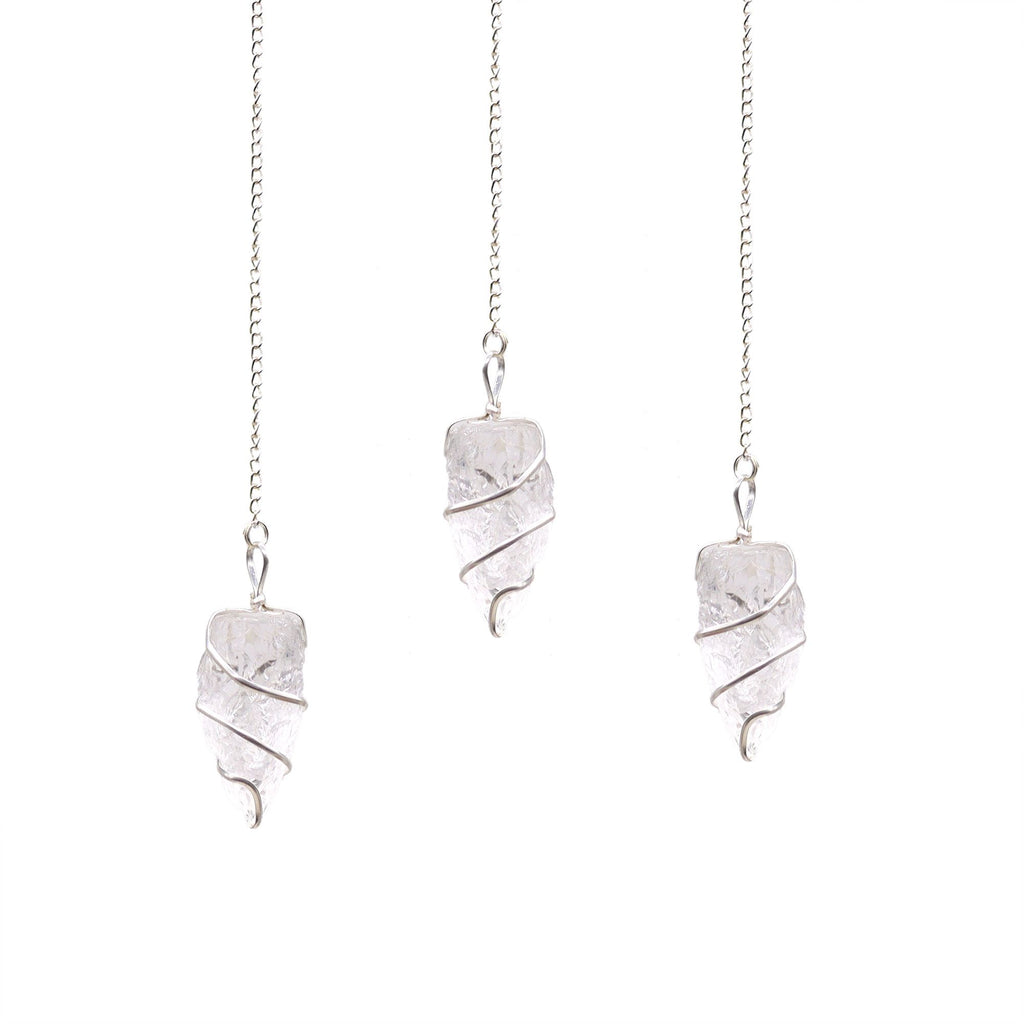 Raw Gemstone Pendulum - Rock Quartz – view 3
