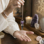 Veilwalker Angel Pendulum - Labradorite & Amethyst – view 2