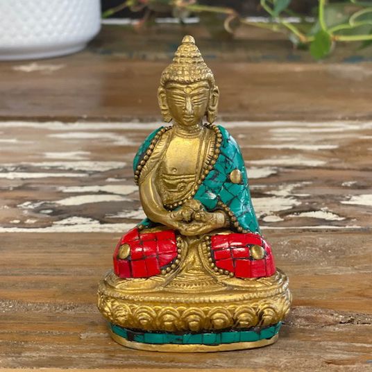 Brass Buddha Figure - Blessing - 7.5 cm – view 3