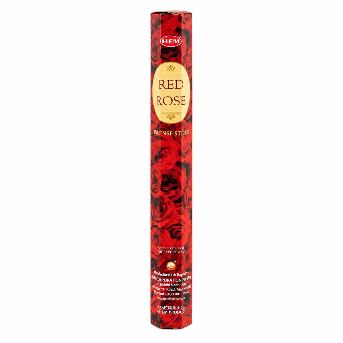 HEM Red Rose Hexagonal Incense Sticks – view 2