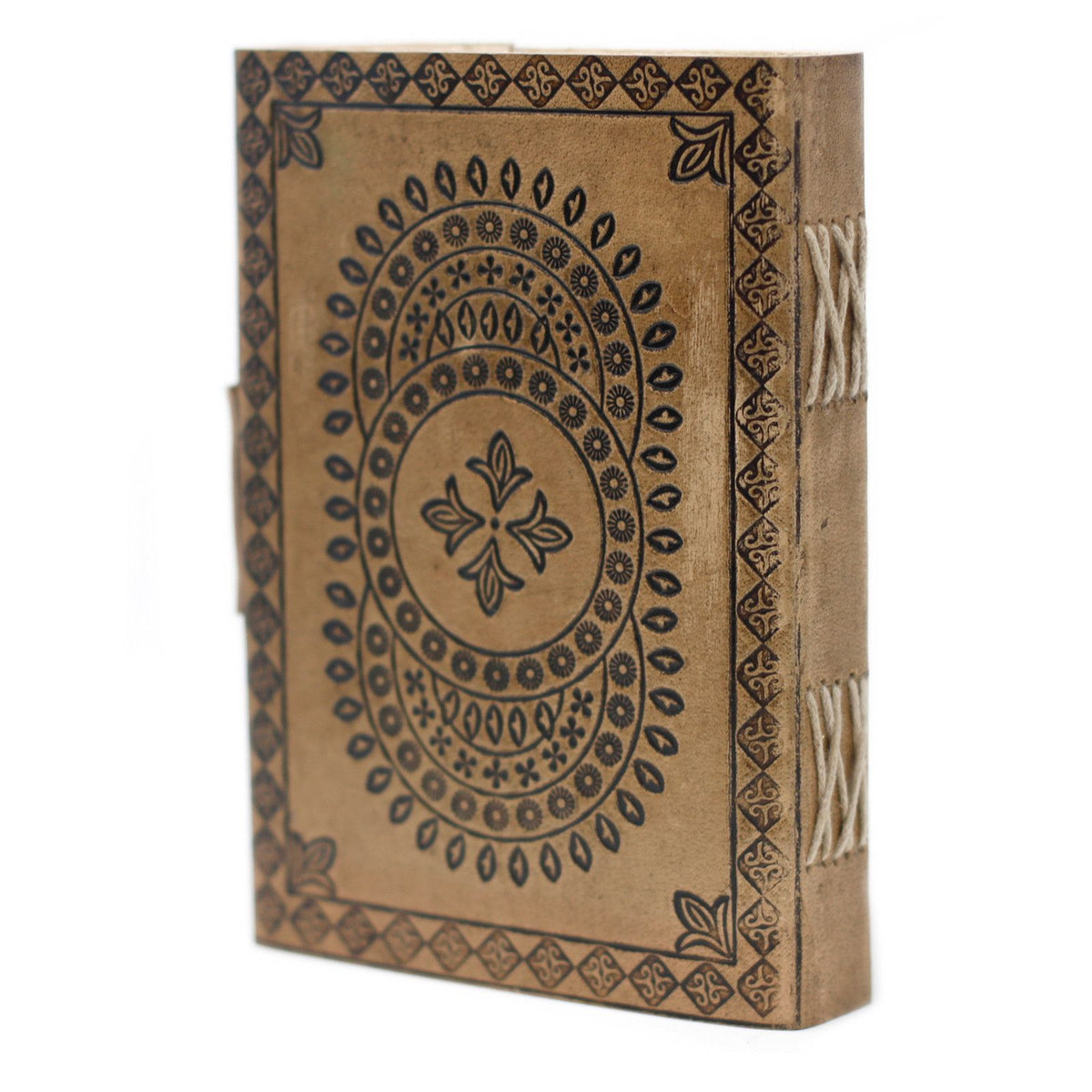 Leather Blue Mandala Notebook – 13x17.5 cm