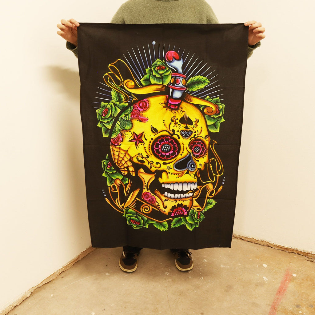 Cotton Wall Art (70x110cm) - Day of the Dead Skull – view 2