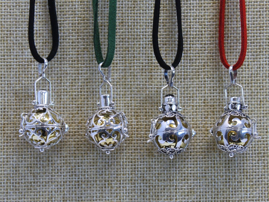 Silver Angel Bell Necklace - Magic - 18mm – view 4