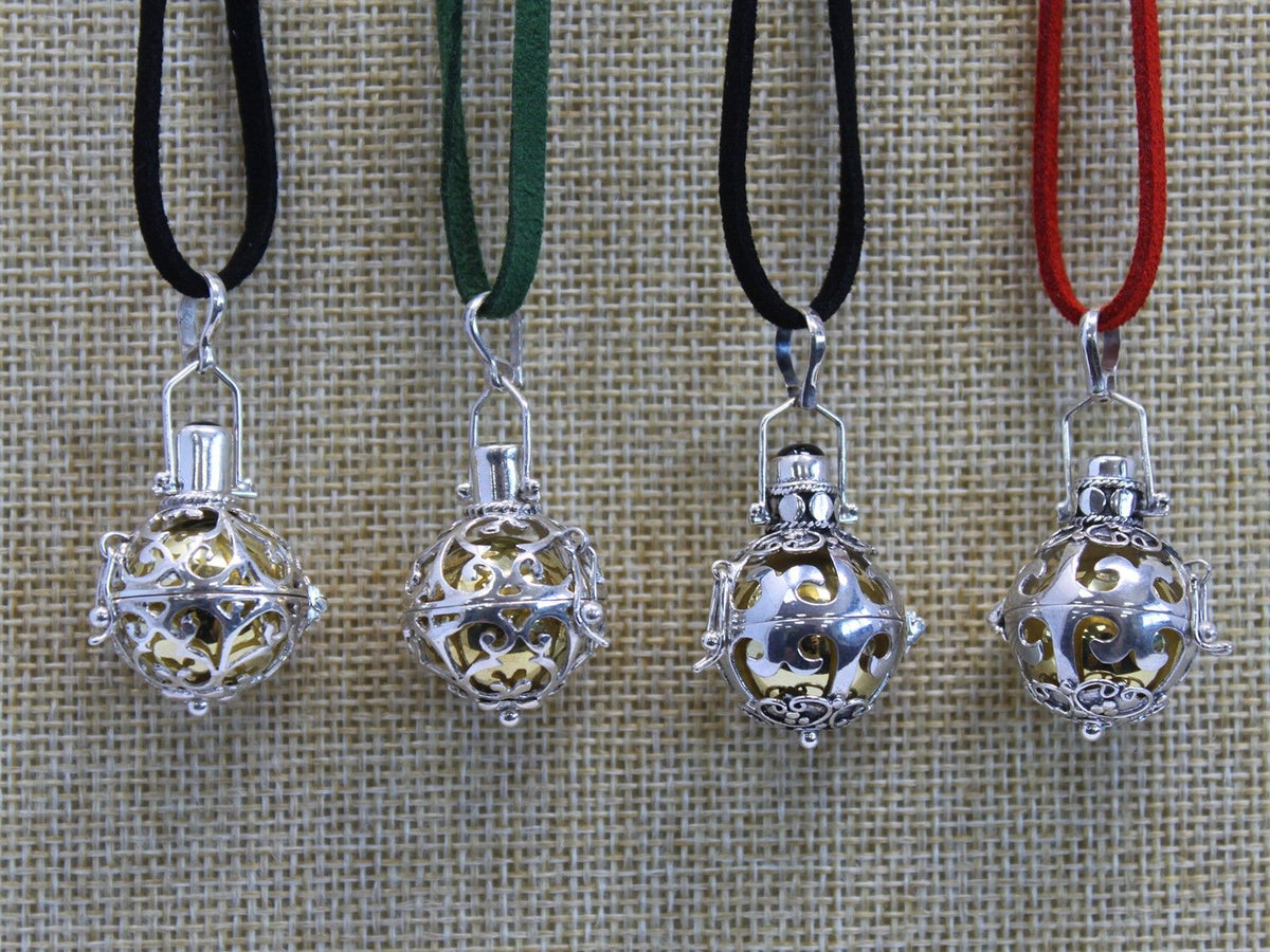 Silver Angel Bell Necklace - Magic - 18mm – view 4