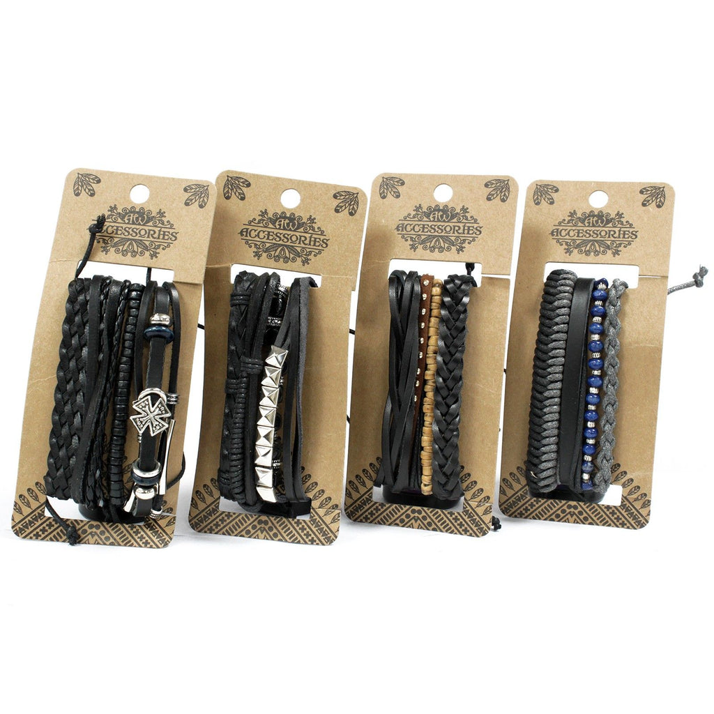 Men's Bracelet Set - Black & Macho, 4 Pieces – view 10