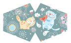 Reusable Fashion Face Covering - Happy Cats Print (Children) – view 3