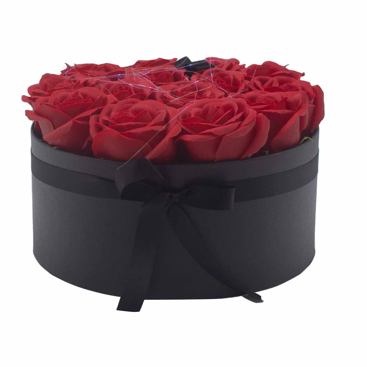 14 Red Soap Roses Round Gift Box – view 4