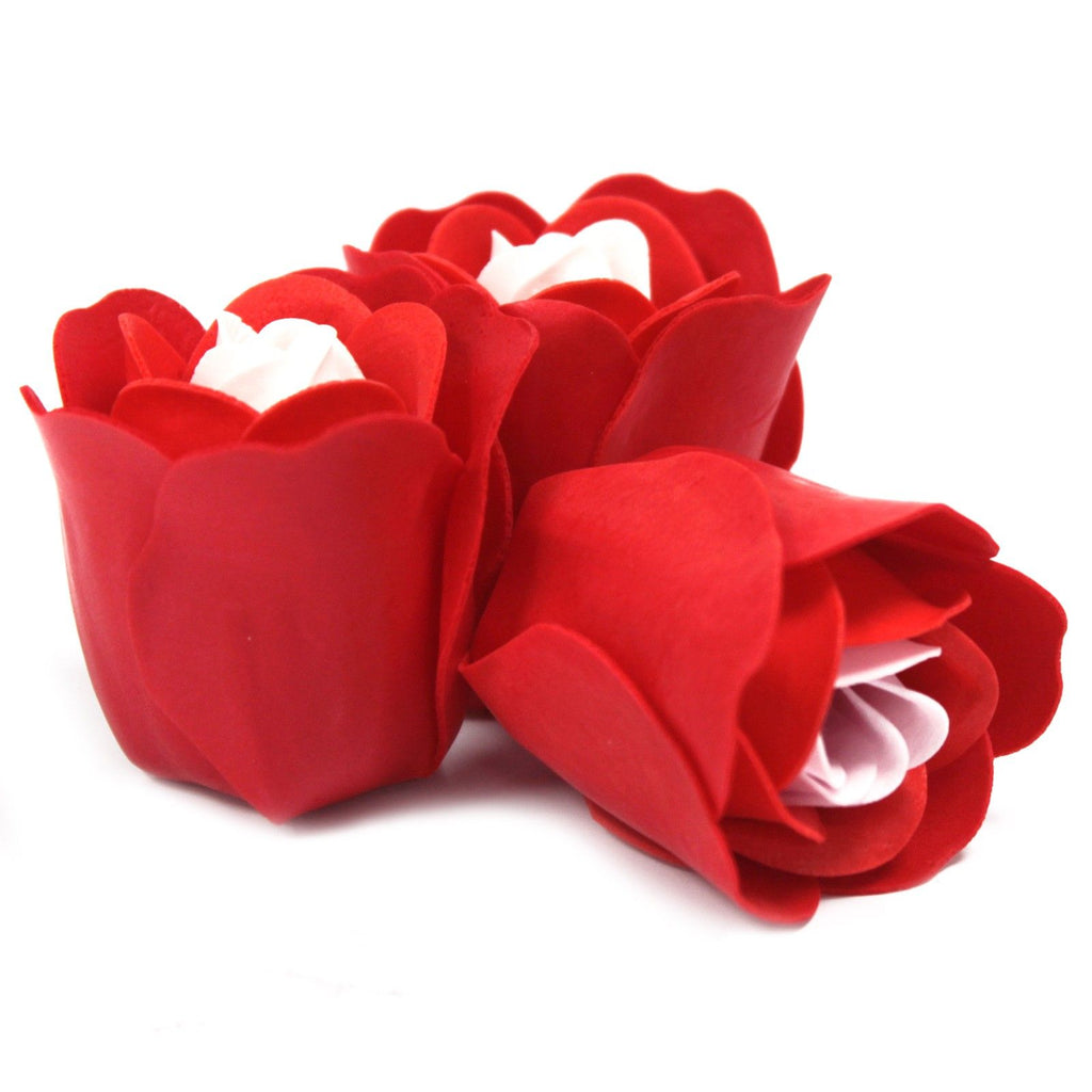 Set of 3 Soap Flower Heart Box - Red Roses – view 4