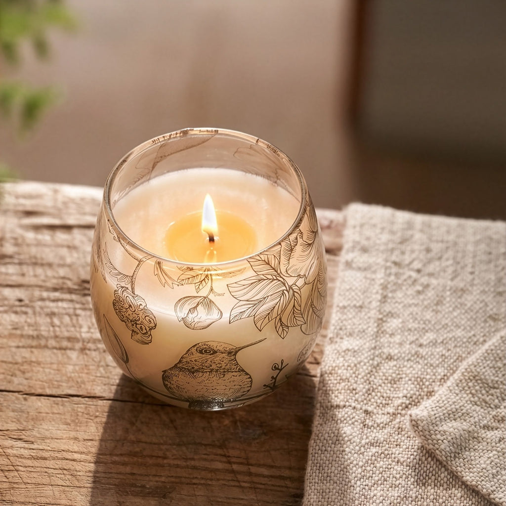 Small Glass Jar Candle - Drawn by Flame – view 6