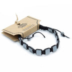 Magnetic Hematite Shamballa Bracelet - Flat Cubes – view 2