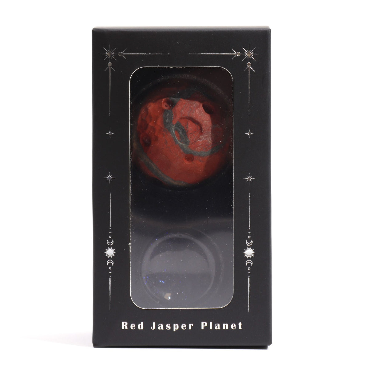 Red Jasper Planet on Goldstone Stand - 40mm – view 11