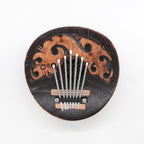 Antique Coconut Kalimba with Seven Steel Keys – view 2