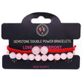 Rose Quartz Double Power Bracelet Set
