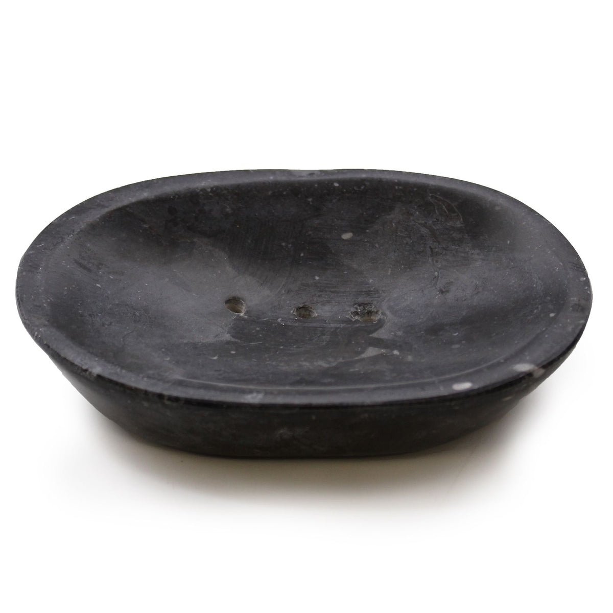 Classic Oval Black Marble Soap Dish – view 2
