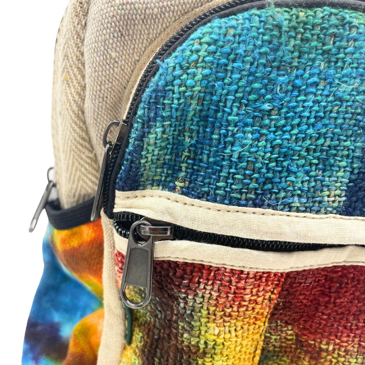 Tie-Dye Hemp Medium Backpack - No Print