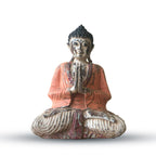 Vintage Hand Carved Buddha Statue, 30 cm, Orange Welcome – view 2