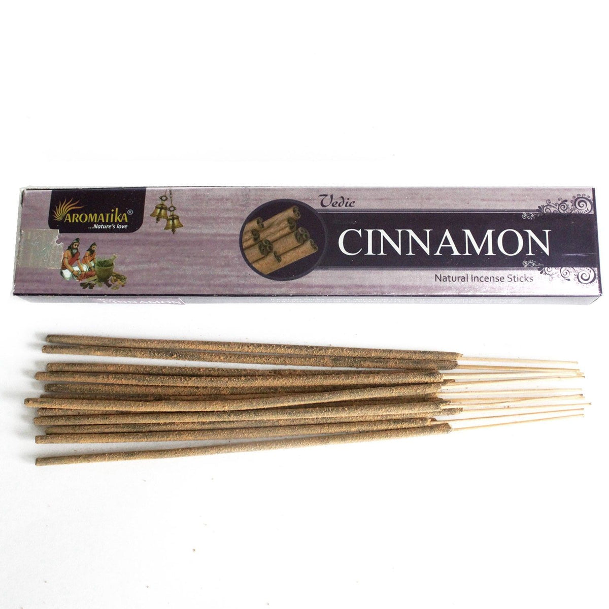 Aromatika Vedic Masala Incense Sticks - Cinnamon – view 3