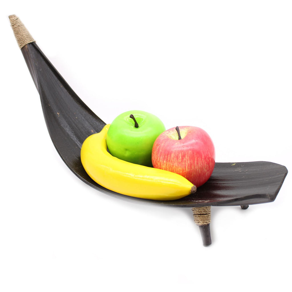 Coconut Leaf Fruit Bowl Set of 3 - Chocolate, 30 x 22 cm – view 2